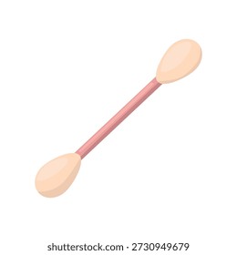 Ilustração de vetor de botão de algodão, ícone de botão de algodão, ícone de palito de limpeza de orelha de botão de algodão para maquiagem de higiene e primeiros socorros, imagem de vetor de algodão swab, clip art de pau de orelha