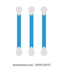 Cotton buds Flat Icon Design For Personal nad Commercial Use