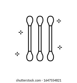 Cotton buds, hygiene icon. Simple line, outline vector elements of hygiene icons for ui and ux, website or mobile application