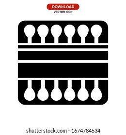cotton buds icon or logo isolated sign symbol vector illustration - high quality black style vector icons
