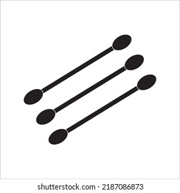 cotton buds icon logo vector design