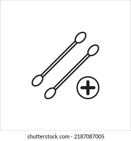 diseño vectorial del logotipo del icono de brotes de algodón