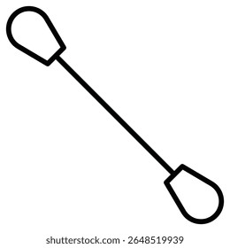 Ícone de botões de algodão Contorno isolado logotipo marca