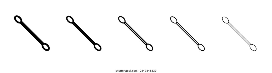 Ícone de botões de algodão esboço ilustração simples isolado