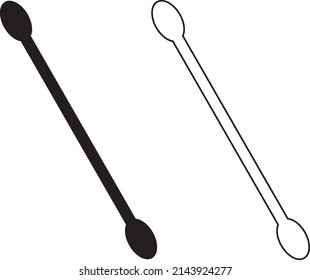 Icono de brotes de algodón ilustración vectorial en fondo blanco..eps
