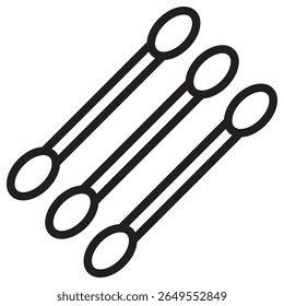 Ícone botões de algodão ilustração vetor sinal isolado