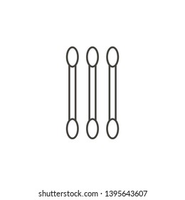Cotton buds icon - Vector. Simple element illustration natural concept. Cotton buds icon - Vector. Organic concept vector illustration. on white background