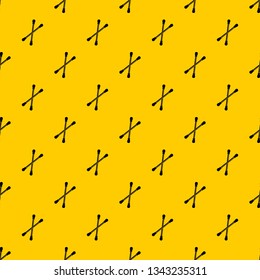 Cotton buds pattern seamless vector repeat geometric yellow for any design