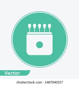 Cotton buds vector icon sign symbol