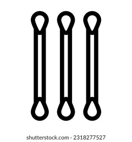 Cotton buds Vector Thick Line Icon For Personal And Commercial Use.
