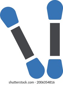 Baumwollknospen auf weißem Hintergrund. Baumwollknospen ist ein Symbol für Professorin .glyph Farbsymbol.