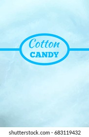 Cotton Candy Background Blue Color Place Stock Vector (Royalty Free ...