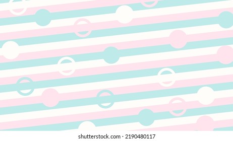 Cotton Candy Blue and Pink Colored Line Pattern Background