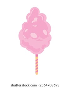 cotton candy delicious isolated icon