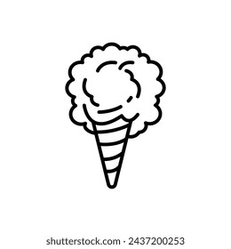 Cotton Candy Diet  icon in vector. Logotype
