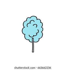 cotton candy doodle icon