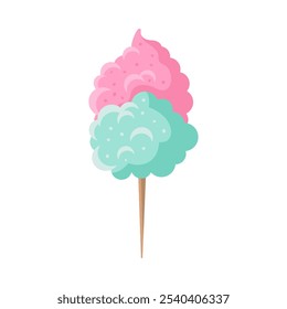 cotton candy flavor isolated icon