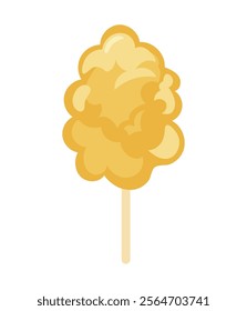 cotton candy flavor isolated icon