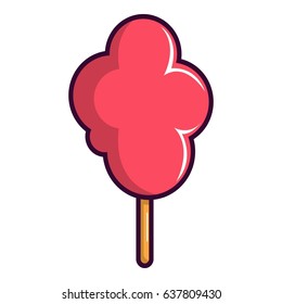 Cotton candy icon. Cartoon illustration of cotton candy vector icon for web