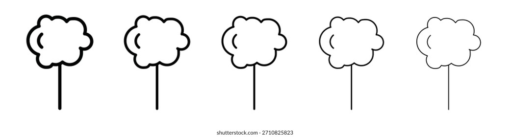 Diseño del icono del caramelo del algodón, logotipo, App, UI. Ilustración vectorial, EPS