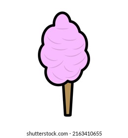 Icono de golosinas. Contorno de negrita editable con diseño de relleno de color. Ilustración vectorial.