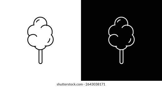 Cotton Candy icon Flat style logo vector. perfect for UI designs