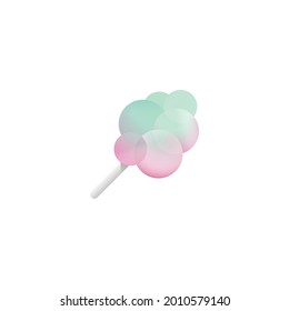cotton candy Icon Isolated On White Background 