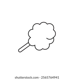 Cotton candy icon line art vector