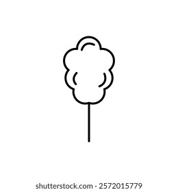 Cotton Candy icon in liner stroke style