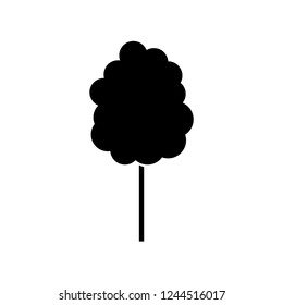 Cotton candy icon, logo on white background