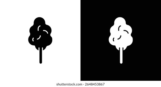 Cotton Candy icon symbol collection. Flat vector stock illustration.