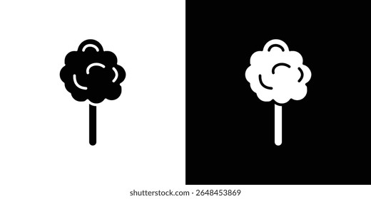 Cotton Candy icon symbol collection. Flat vector stock illustration.