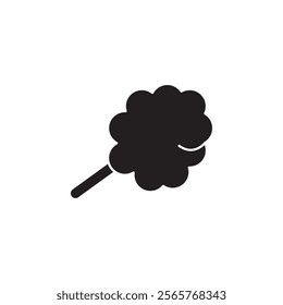 Cotton candy icon Vector flat thin line illustration