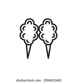  BAUMWOLLE CANDY Symbol in Vektorgrafik. Logotyp