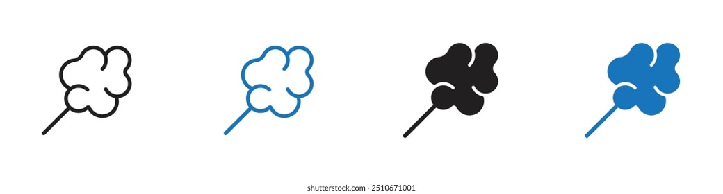 Conjunto de Vector de icono de caramelo de algodón