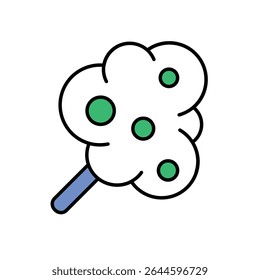 Cotton Candy Icon vector stock illustration