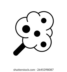 Cotton Candy Icon vector stock illustration