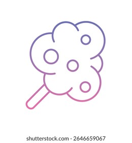 Cotton Candy Icon vector stock illustration