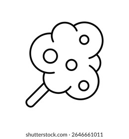 Cotton Candy Icon vector stock illustration