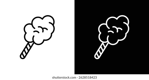 Cotton Candy icon vector for web, computer and mobile apps