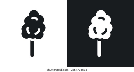 Cotton Candy icons in flat syle