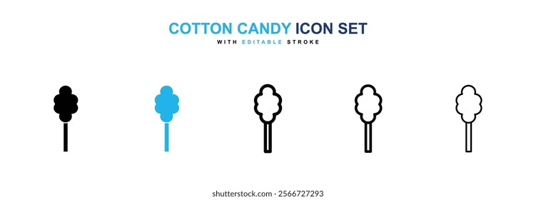 Cotton Candy icons vector collection pack.