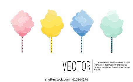 cotton candy vector