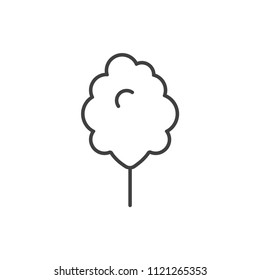 Cotton candy line icon.