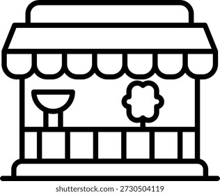 Cotton candy Line vector Icon Design