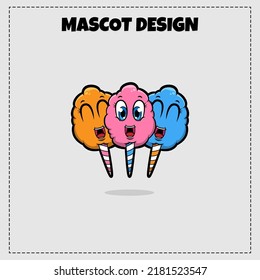 	
Diseño de vectores de iluminación de caramelos de algodón