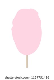 Cotton candy on a stick