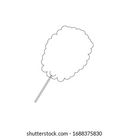 cotton candy on white background