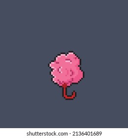 cotton candy in pixel style