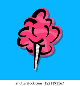 Cotton candy vector